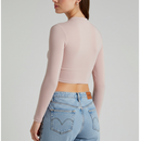 Cropped Manga Longa Slim – Básico