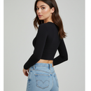 Cropped Manga Longa Slim – Básico