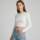 Cropped Manga Longa Slim – Básico