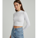 Cropped Manga Longa Slim – Básico