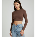 Cropped Manga Longa Slim – Básico