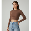 Cropped Manga Longa Slim – Básico