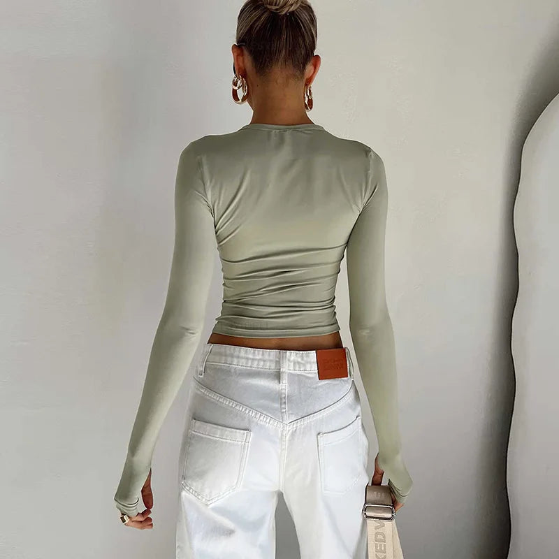 Blusa Cropped Slim Vorallia