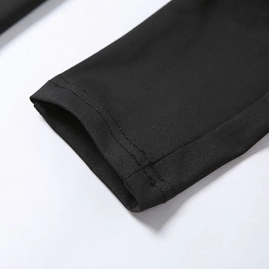 Macacão Bodycon Slim – Manga Longa e Cintura Alta