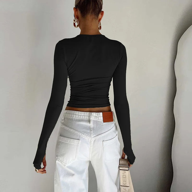 Blusa Cropped Slim Vorallia