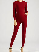 Macacão Bodycon Slim – Manga Longa e Cintura Alta